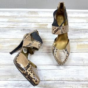 Nine West Snakeskin Heels Size 10